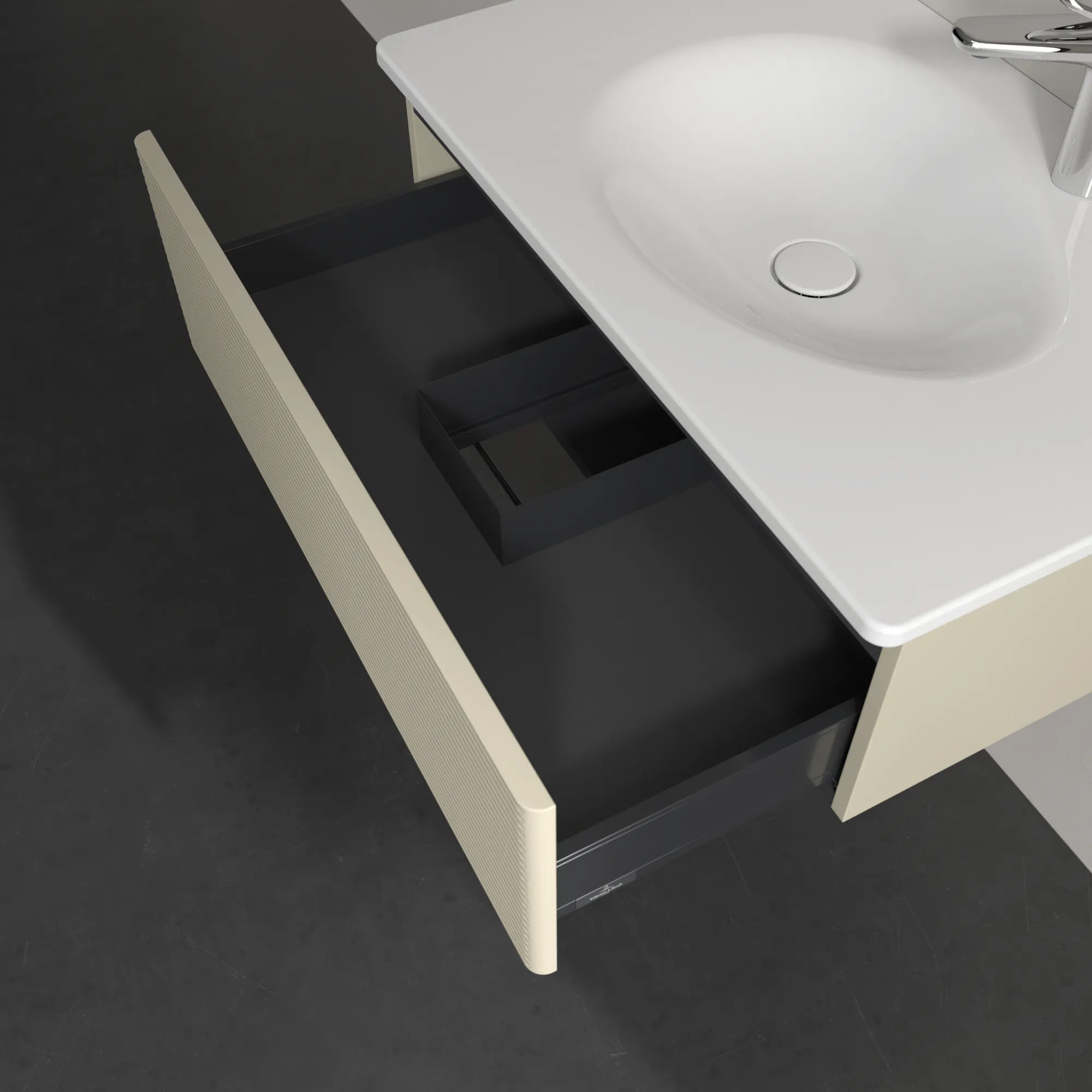 Villeroy & Boch Antao Waschbeckenunterschrank K01, 788x256x496 mm, Silk Grey Matt
