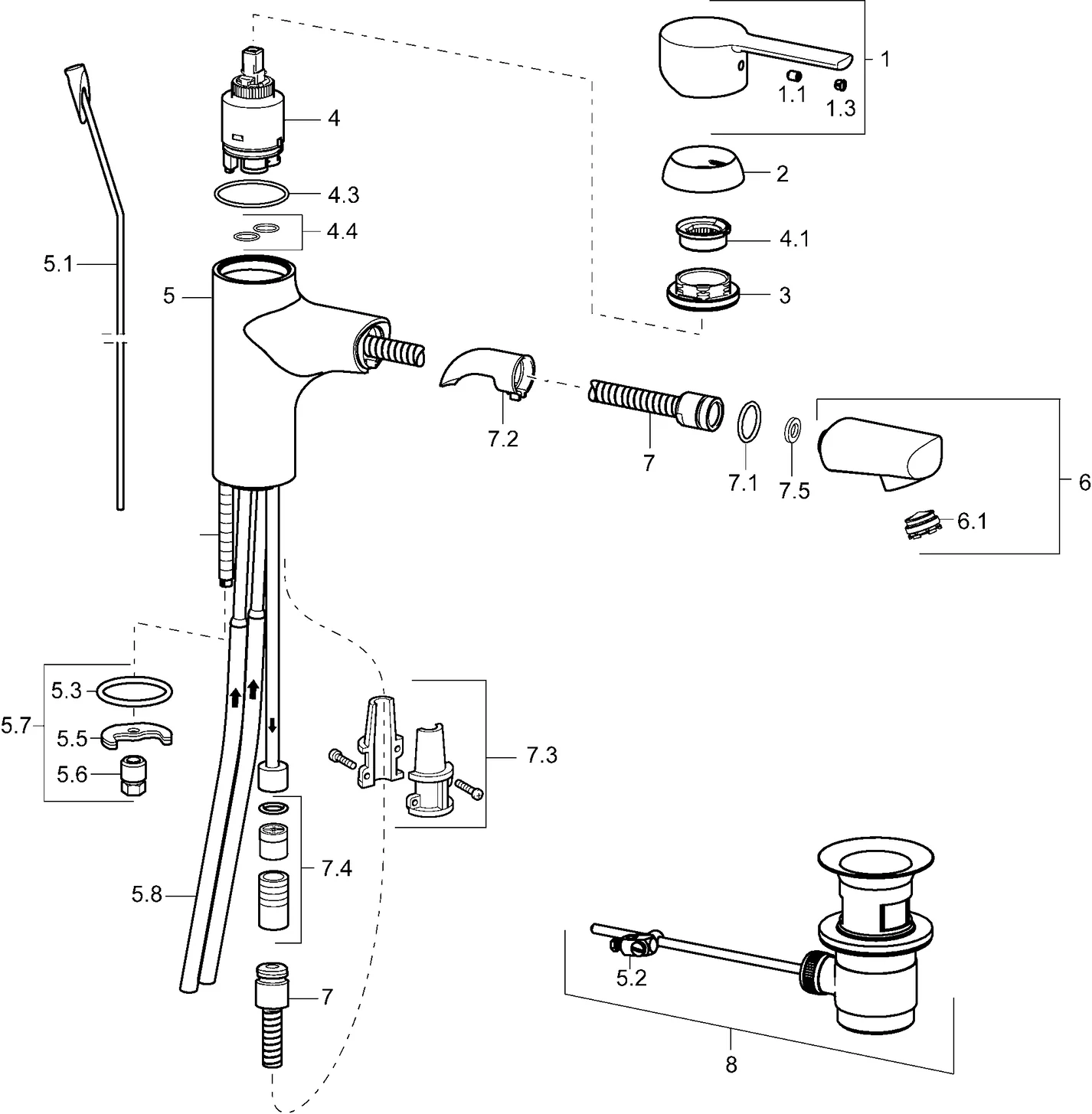 HansaRONDA Waschtischarmatur Hansaronda neu Einhebelmischer Chrom DN15 125mm HansaRONDA Waschtischarmatur Hansaronda neu Einhebelmischer Chrom DN15 125mm