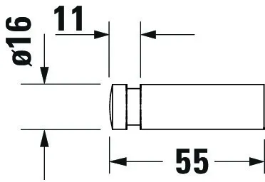 Duravit Handtuchhaken „D-Code“ in chrom Befestigung sichtbar Duravit Handtuchhaken „D-Code“ in chrom Befestigung sichtbar