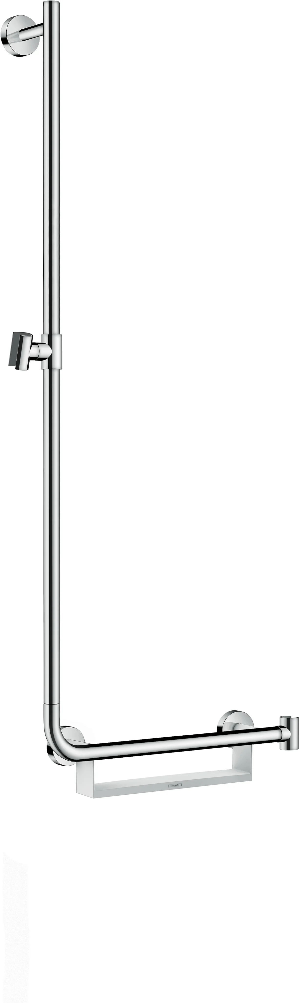 Hansgrohe Unica Brausestange Comfort 110 cm links, weiß/chrom Hansgrohe Unica Brausestange Comfort 110 cm links, weiß/chrom