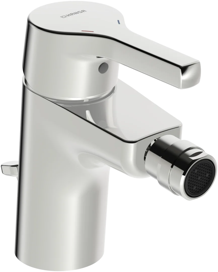 HA Einhebelmischer Bidetbatterie HANSAPALENO 5644 Ablaufgarnitur mit Zugstange Ausladung 106 mm DN15 Chrom HA Einhebelmischer Bidetbatterie HANSAPALENO 5644 Ablaufgarnitur mit Zugstange Ausladung 106 mm DN15 Chrom