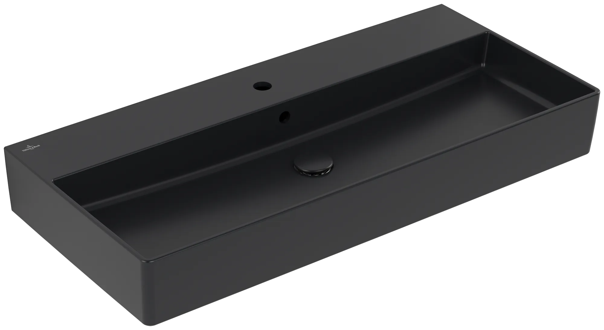 Villeroy & Boch Memento 2.0 Waschbecken TitanCeram 1000x470mm Rechteck Pure Black CeramicPlus
