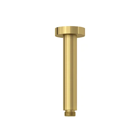 Kludi A-QA Deckenauslass 150 mm, Brushed Gold, für Kopfbrausen mit Schubrosette D 55mm Kludi A-QA Deckenauslass 150 mm, Brushed Gold, für Kopfbrausen mit Schubrosette D 55mm