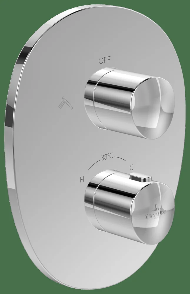 Villeroy & Boch Antao Unterputz-Thermostat mit Zweiwege-Mengenregulierung Chrom Villeroy & Boch Antao Unterputz-Thermostat mit Zweiwege-Mengenregulierung Chrom