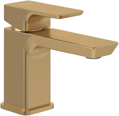 Einhand-Waschtischarmatur „Subway 3.0“ 15,4 cm Ausladung 112 mm in Brushed Gold