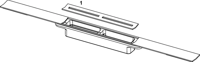 TECEdrainprofile Duschprofil, 800 mm, Edelstahl, "Brushed Black Chrome / Chrom schwarz gebürstet"