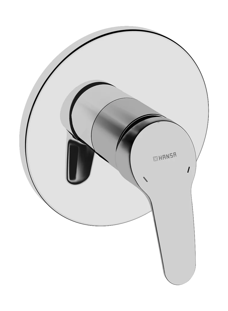 HansaMIX Duscharmatur Hansamix neu Einhebelmischer Fertigmontageset für Brausebatterie 8185 Rosette rund Chrom