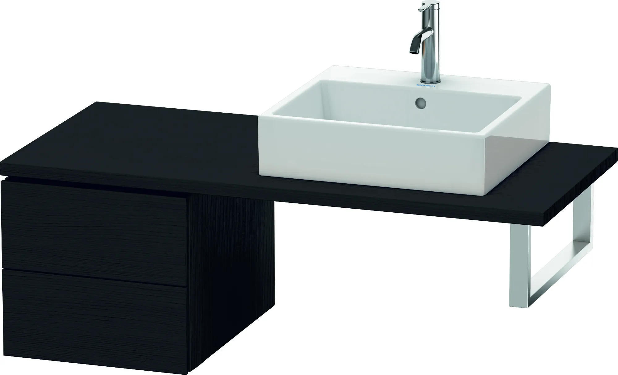 Duravit Unterschrank für Konsole „L-Cube“ 42 × 40 × 54,7 cm Eiche Schwarz