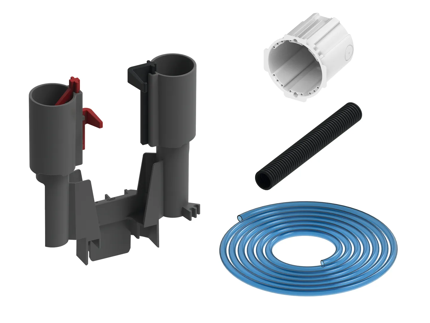 flushpoint pneumat. Fernauslösung f. Spülk. m. Ablaufventil A 5, Rohbauset