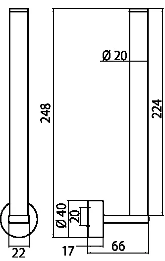 emco Reservetoilettenpapierhalter „rondo 2“ in chrom, Befestigung verdeckt emco Reservetoilettenpapierhalter „rondo 2“ in chrom, Befestigung verdeckt