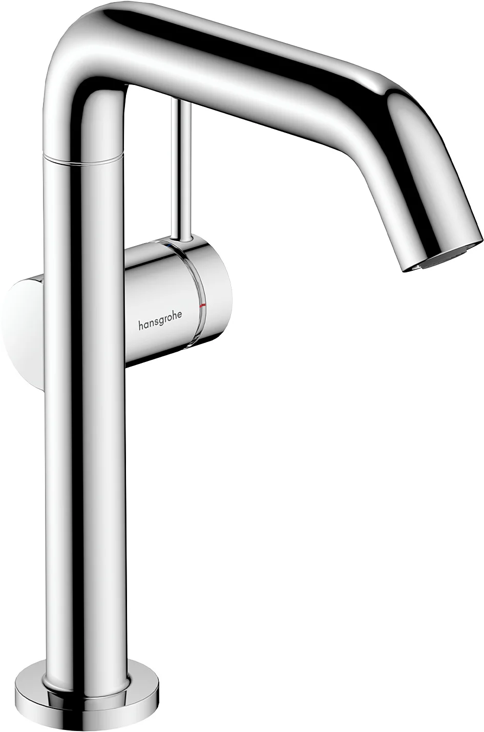 Hansgrohe Tecturis S Einhebel-Waschtischmischer Chrom, Ausladung 154 mm, Auslaufhöhe 187 mm, Schwenkbereich 120°, Push-Open Ablaufgarnitur G 1¼, max. Durchflussmenge 4 l/min