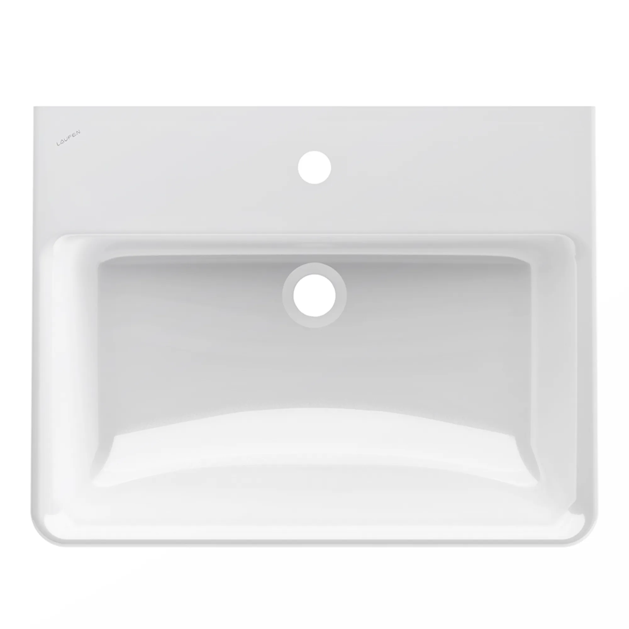 Waschtisch PRO S 465x600x175 1 Hahnloch mit Überlauf weiß Waschtisch PRO S 465x600x175 1 Hahnloch mit Überlauf weiß