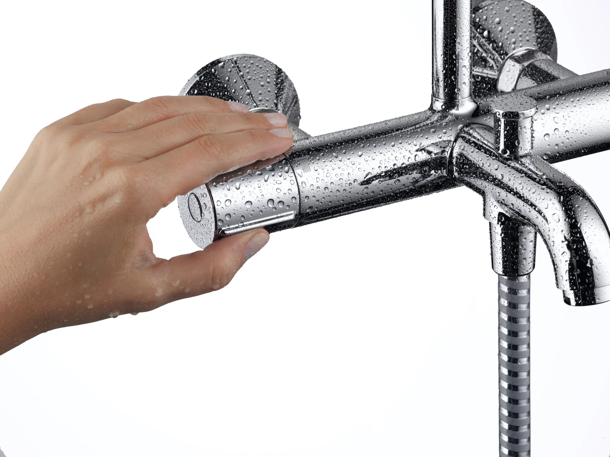 Showerpipe 200 1jet Vernis Blend chrom mit Wannenthermostat Showerpipe 200 1jet Vernis Blend chrom mit Wannenthermostat