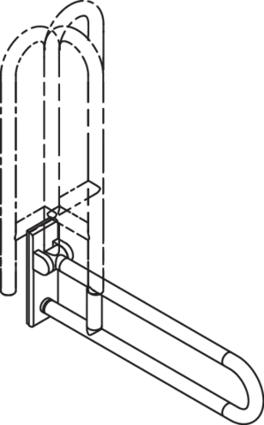 HEWI Stützklappgriff mobil „Serie 801“ HEWI Stützklappgriff mobil „Serie 801“