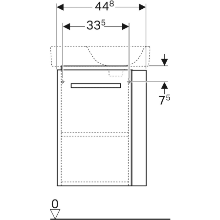 Geberit Waschtischunterschrank „Renova Comprimo“ Geberit Waschtischunterschrank „Renova Comprimo“