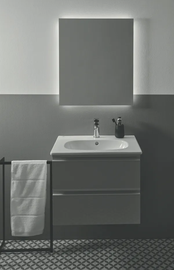 Waschtischarmatur Tesi, BlueStart, 5 l/min., mit Ablaufgarnitur, Ausladung 93mm, Chrom Waschtischarmatur Tesi, BlueStart, 5 l/min., mit Ablaufgarnitur, Ausladung 93mm, Chrom