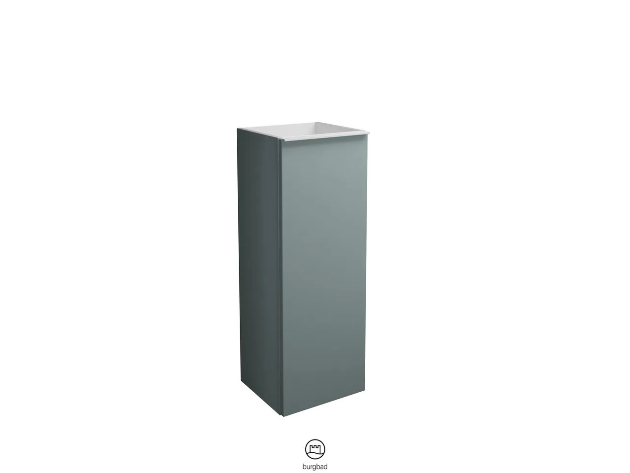 burgbad Hochschrank „Fiumo“ 390 × 960 × 360 mm in Weiß Matt