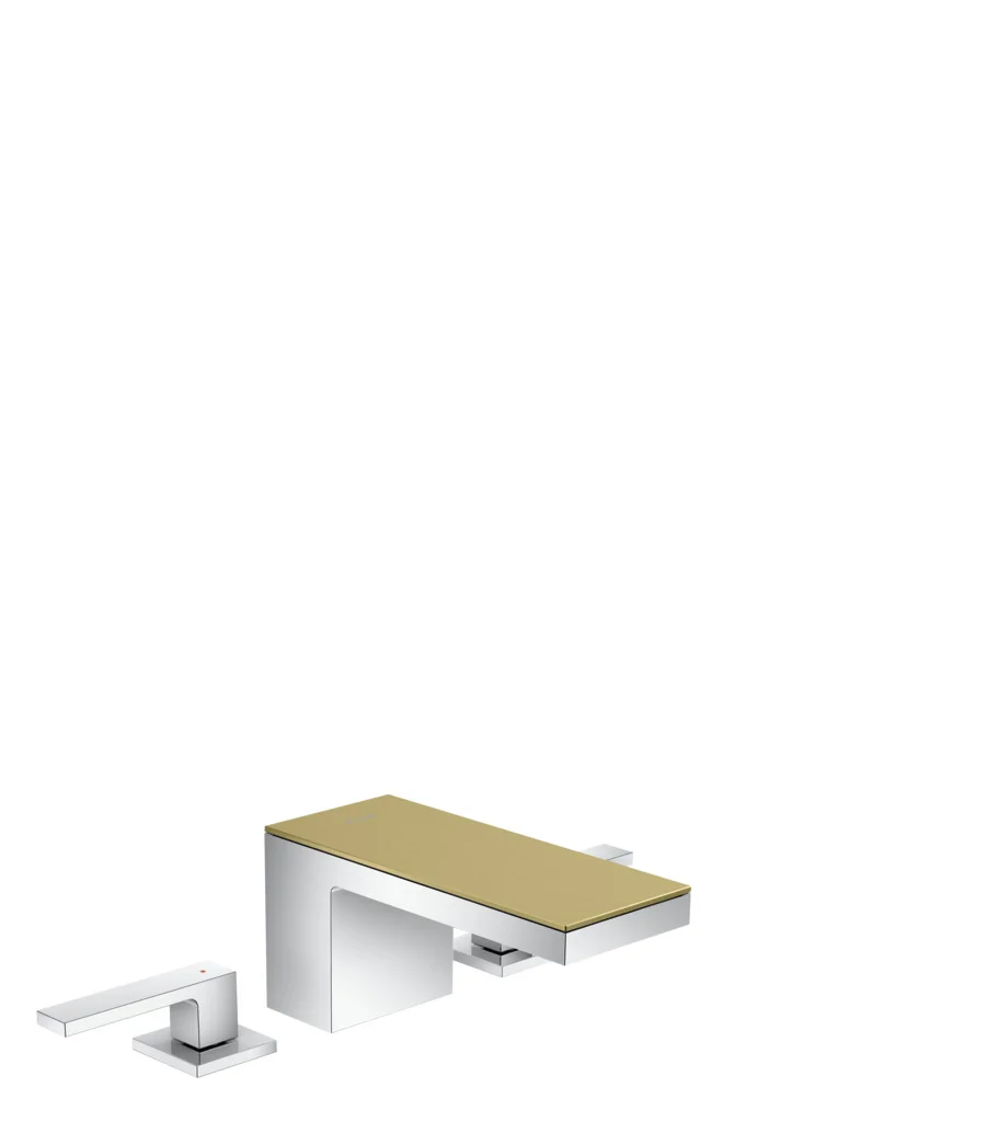 Hansgrohe AXOR MyEdition 3-Loch Waschtischarmatur Chrom, Ausladung 151 mm, Auslaufhöhe 70 mm, Hebelgriff, PowderRain Strahlart, max. Durchfluss 5 l/min, DN15 Anschluss Hansgrohe AXOR MyEdition 3-Loch Waschtischarmatur Chrom, Ausladung 151 mm, Auslaufhöhe 70 mm, Hebelgriff, PowderRain Strahlart, max. Durchfluss 5 l/min, DN15 Anschluss