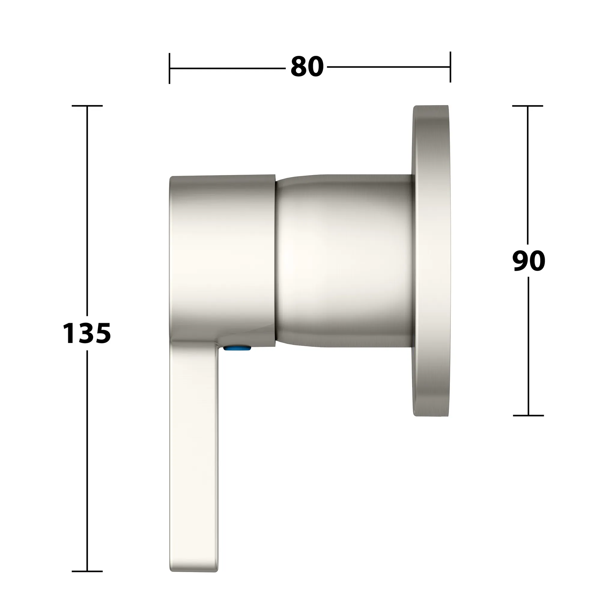 Edition 400 51551050001 Einhebelmischer UP Nickel gebürstet