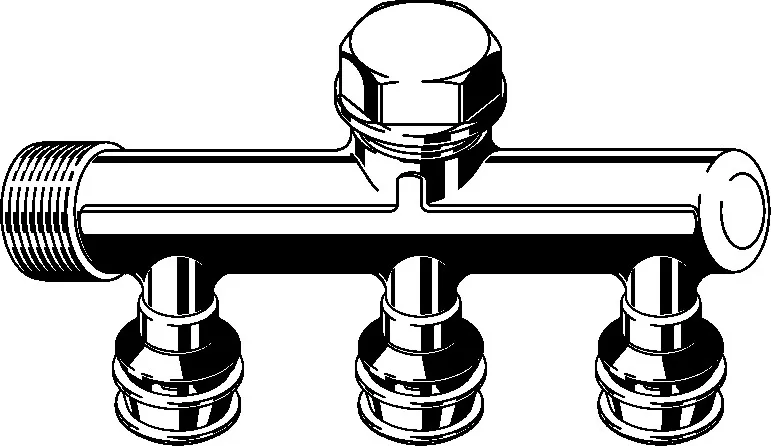 Viega „Raxofix“ Verteiler 3-fach Viega „Raxofix“ Verteiler 3-fach