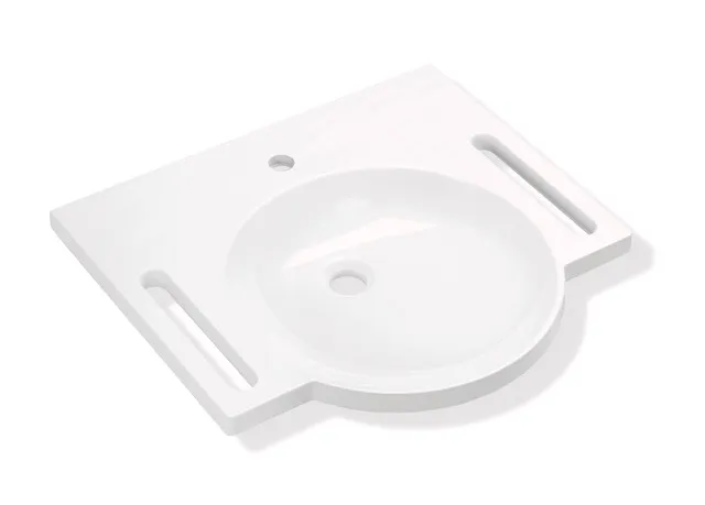 HEWI Waschtisch PG87, alpinweiß, 600x550mm, ohne Überlauf HEWI Waschtisch PG87, alpinweiß, 600x550mm, ohne Überlauf