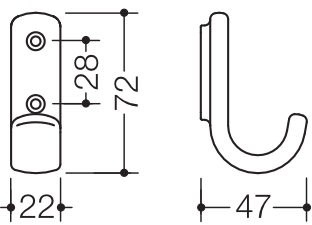 HEWI Handtuchhaken „Serie 477“