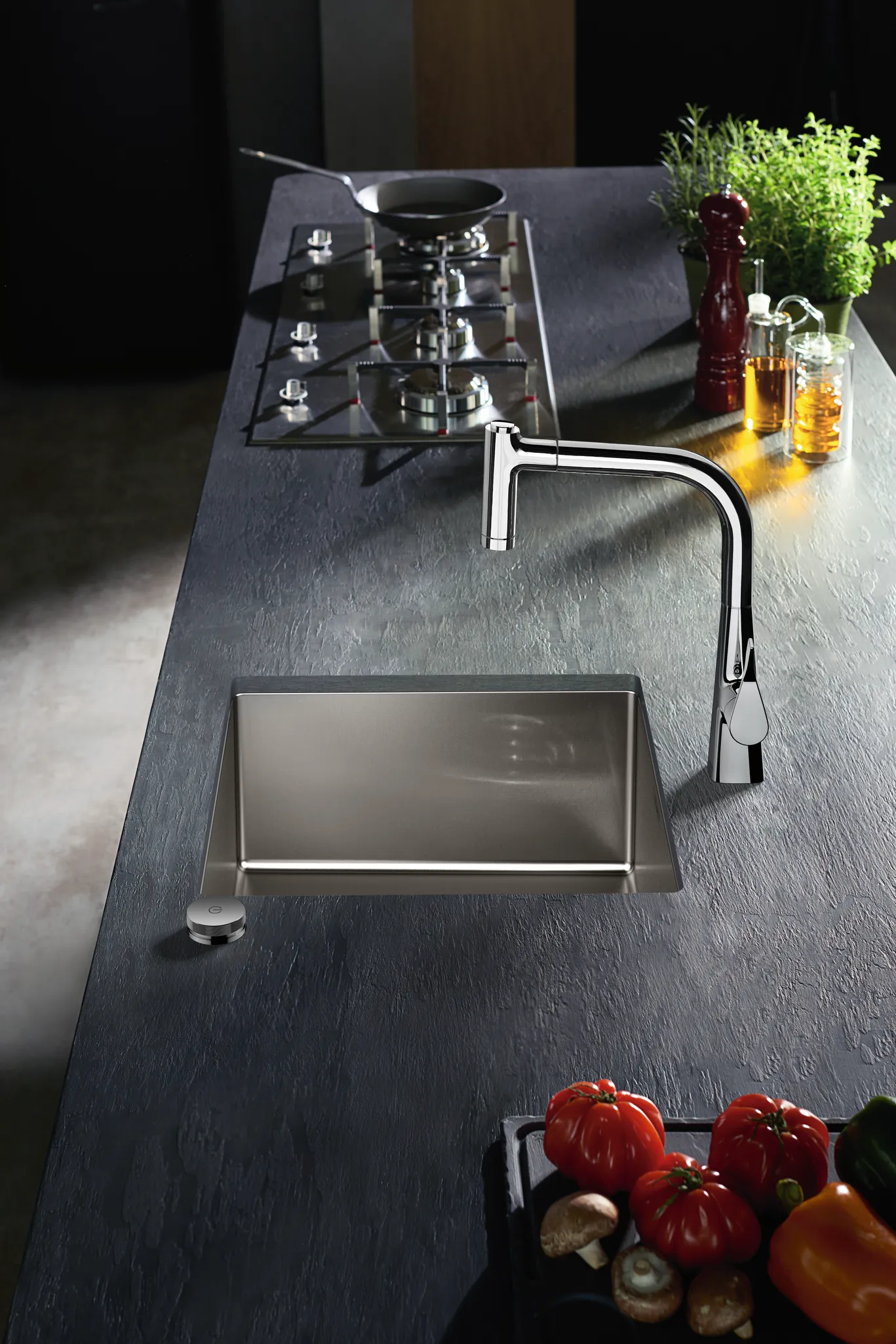 Hansgrohe S71 Spülen Edelstahl, Einbauspüle 450, 1 Becken