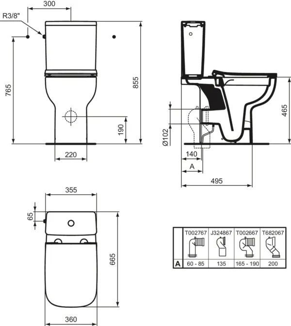 Spülkasten „i.lifeA“ 36,5 × 39 × 15 cm Spülkasten „i.lifeA“ 36,5 × 39 × 15 cm