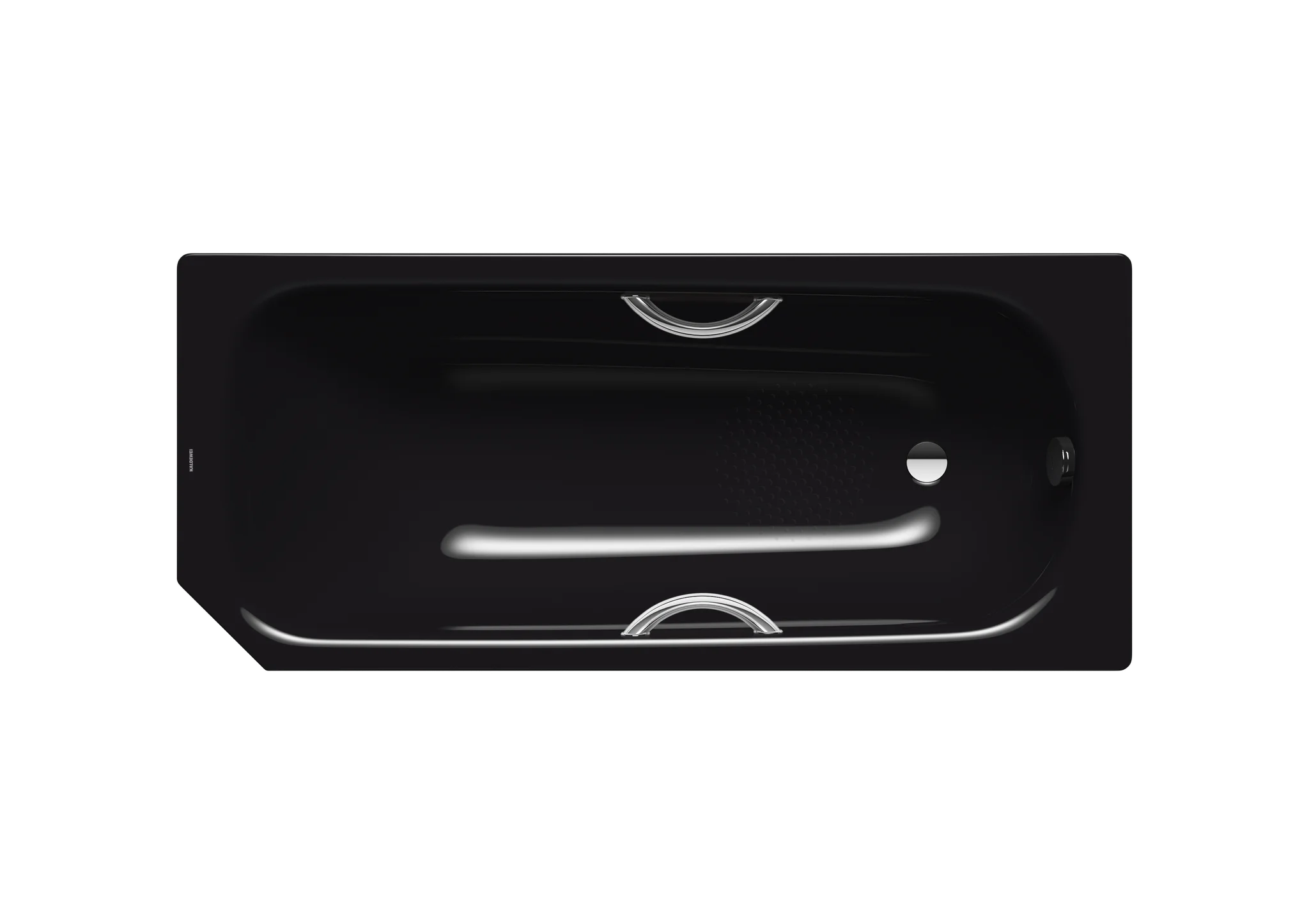 Kaldewei SANIFORM V1-V4 STAR Badewanne, 1600x700 mm, schwarz, Perl-Effekt, Antislip