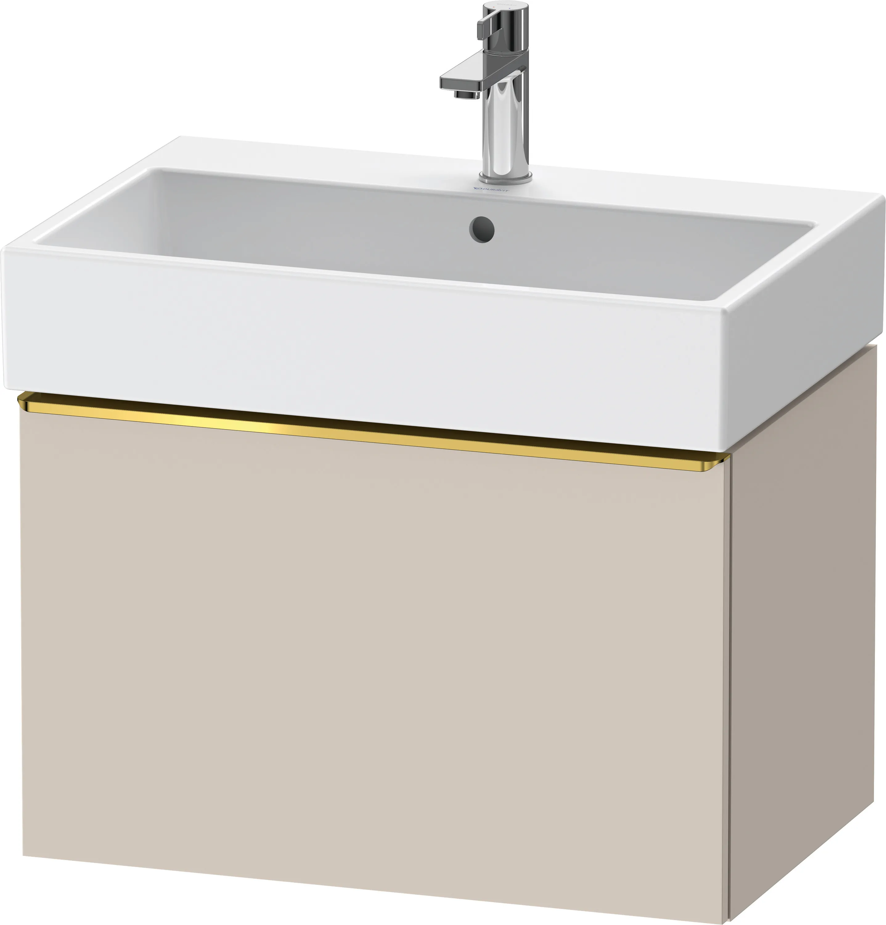 Duravit Waschtischunterschrank wandhängend „D-Neo“ 68,4 × 44 × 44,2 cm Taupe Matt