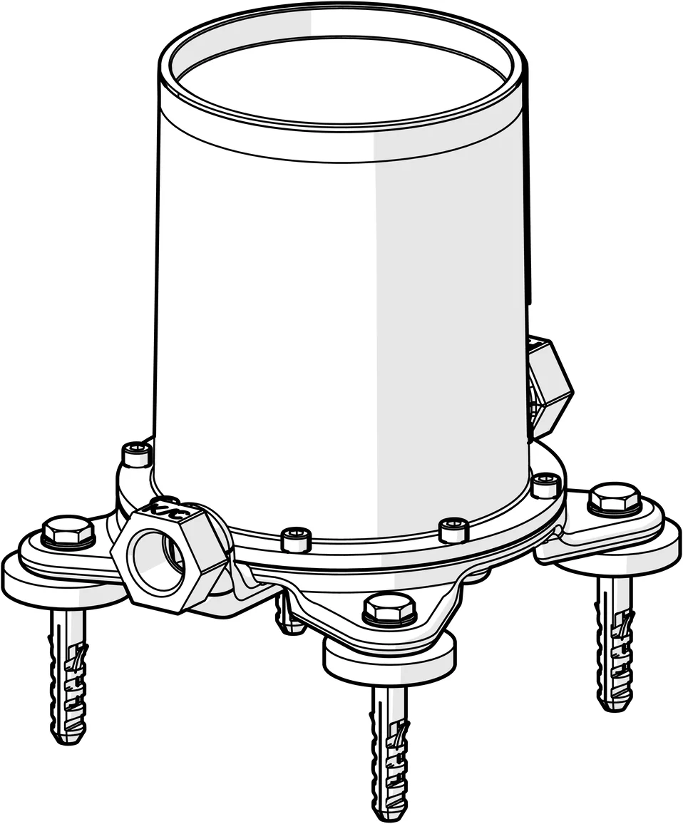 HansaVARIO UP-Rohbauset Bade- und Brausearmatur HansaVARIO 5328 DN15