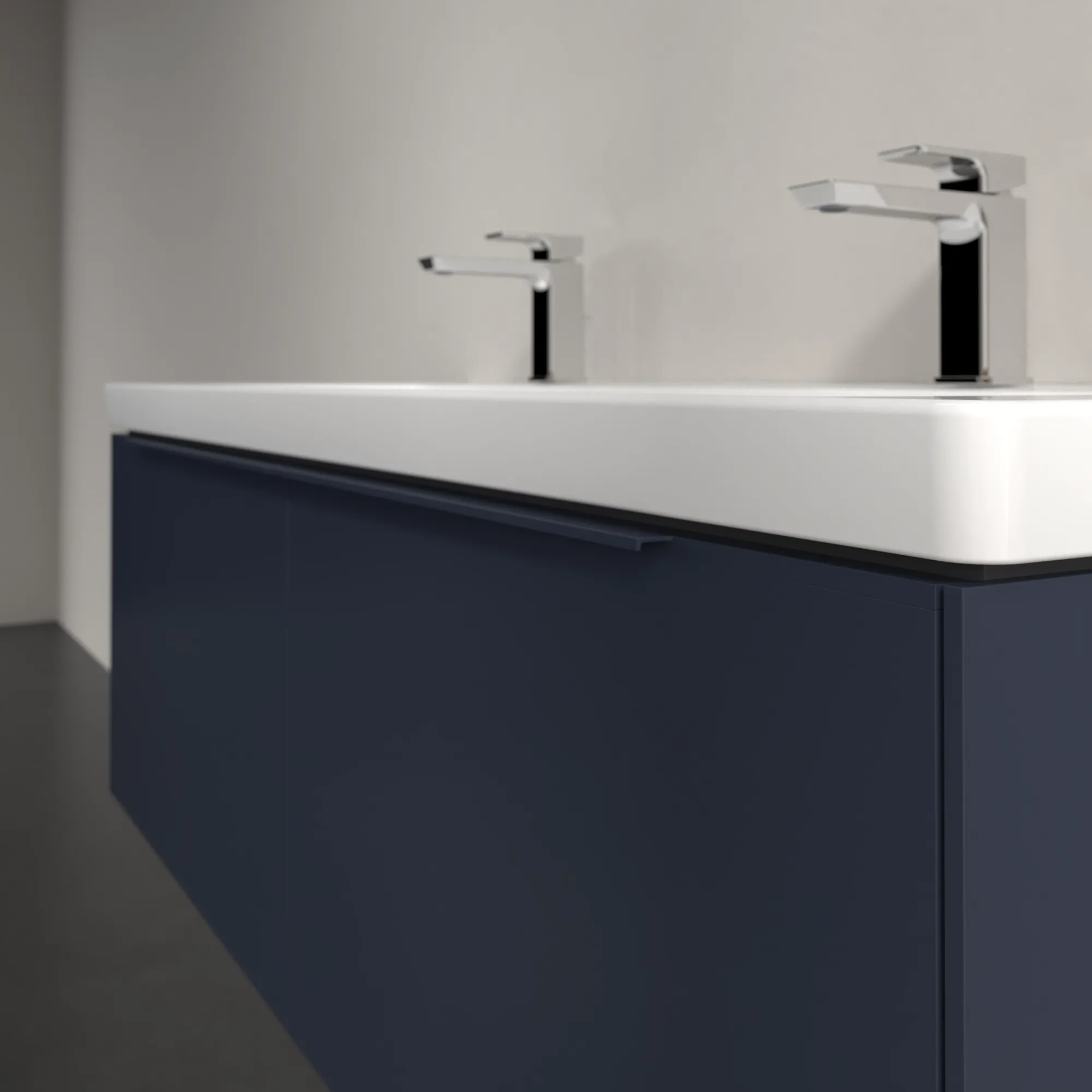 Villeroy & Boch Waschtischunterschrank „Subway 3.0“ für Schrankwaschtisch 1272 × 429 × 478 mm Marine Blue, für Becken mittig