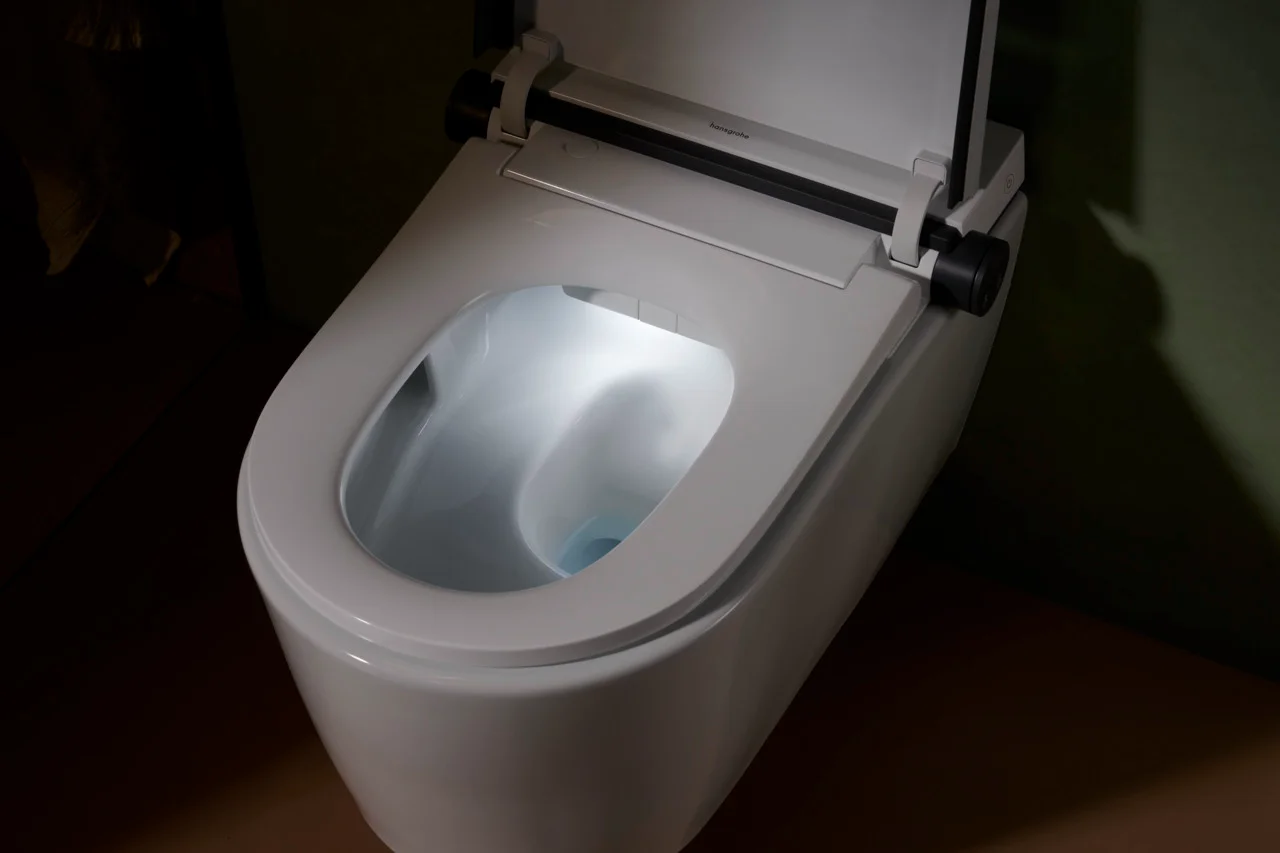 Hansgrohe LavaPura Element S Wand-Dusch-WC Komplettset, weiß, AquaHelix Flush, SmartClean, HygieneEffect