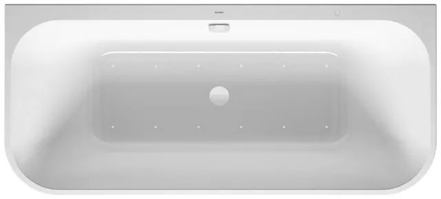 Duravit Whirlwanne „Happy D.2 Plus“ vorwand rechteck 1800 × 800 mm, mittig mit Air-System, in Weiß Duravit Whirlwanne „Happy D.2 Plus“ vorwand rechteck 1800 × 800 mm, mittig mit Air-System, in Weiß