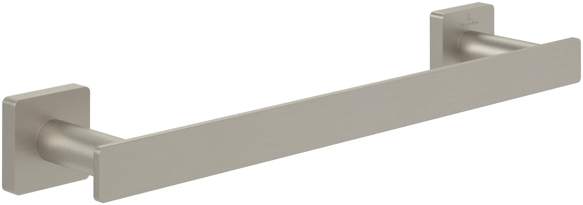 Villeroy & Boch Handtuchhalter „Elements-Striking“, Befestigung verdeckt, 1-armig in Brushed Nickel Matt