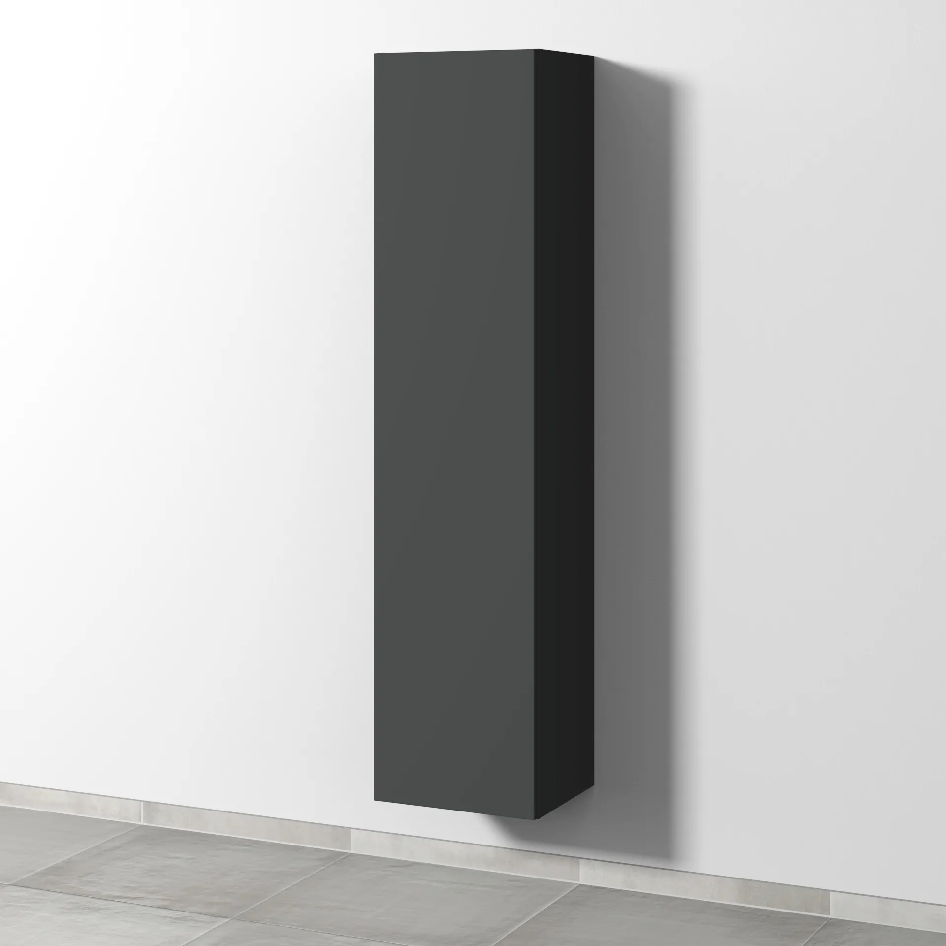 Sanipa Hochschrank „3way“ 400 × 1700 × 345 mm Anschlag links, in Graphit (matt), Anschlag links