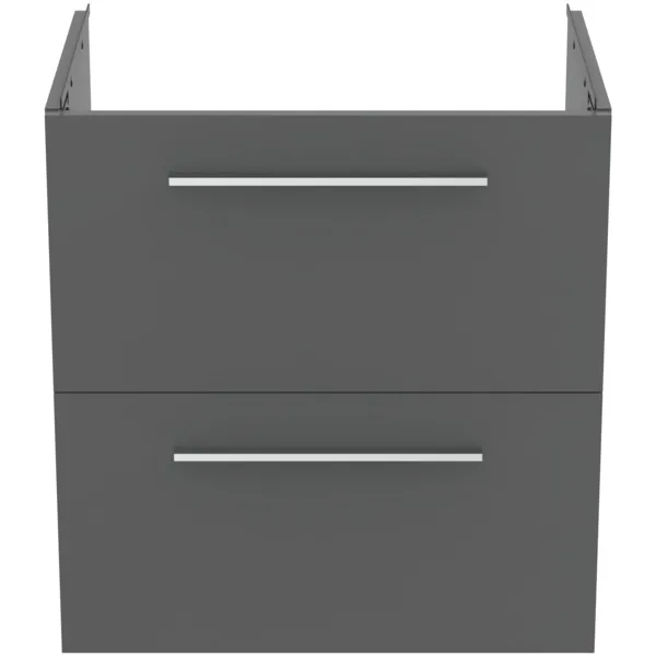 Ideal Standard i.life A Möbelwaschtischunterschrank Quarzgrau matt 600x440x630mm 2 Auszüge Softclose