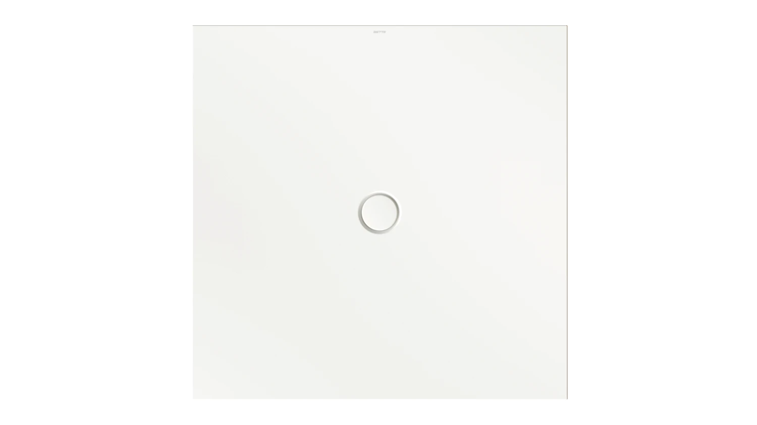 Bette rechteck Duschwanne „BetteFloor“ 1200 × 1200 mm ohne Oberflächenbeschichtung, mit BetteGlasur Plus, ohne Wannenträger, in Snow