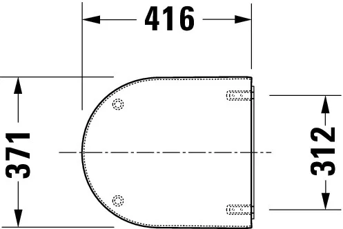 Duravit WC-Sitz „Starck 3“ Vital 37,1 × 41,6 × 4,6 cm