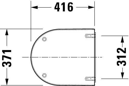Duravit WC-Sitz „Starck 3“ Vital 37,1 × 41,6 × 4,6 cm Duravit WC-Sitz „Starck 3“ Vital 37,1 × 41,6 × 4,6 cm