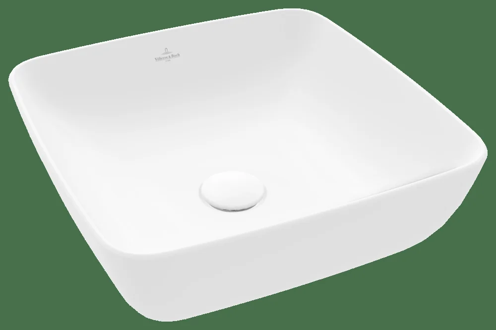 Villeroy & Boch Artis Aufsatzwaschbecken 417841 Quadrat Stone White CeramicPlus Villeroy & Boch Artis Aufsatzwaschbecken 417841 Quadrat Stone White CeramicPlus
