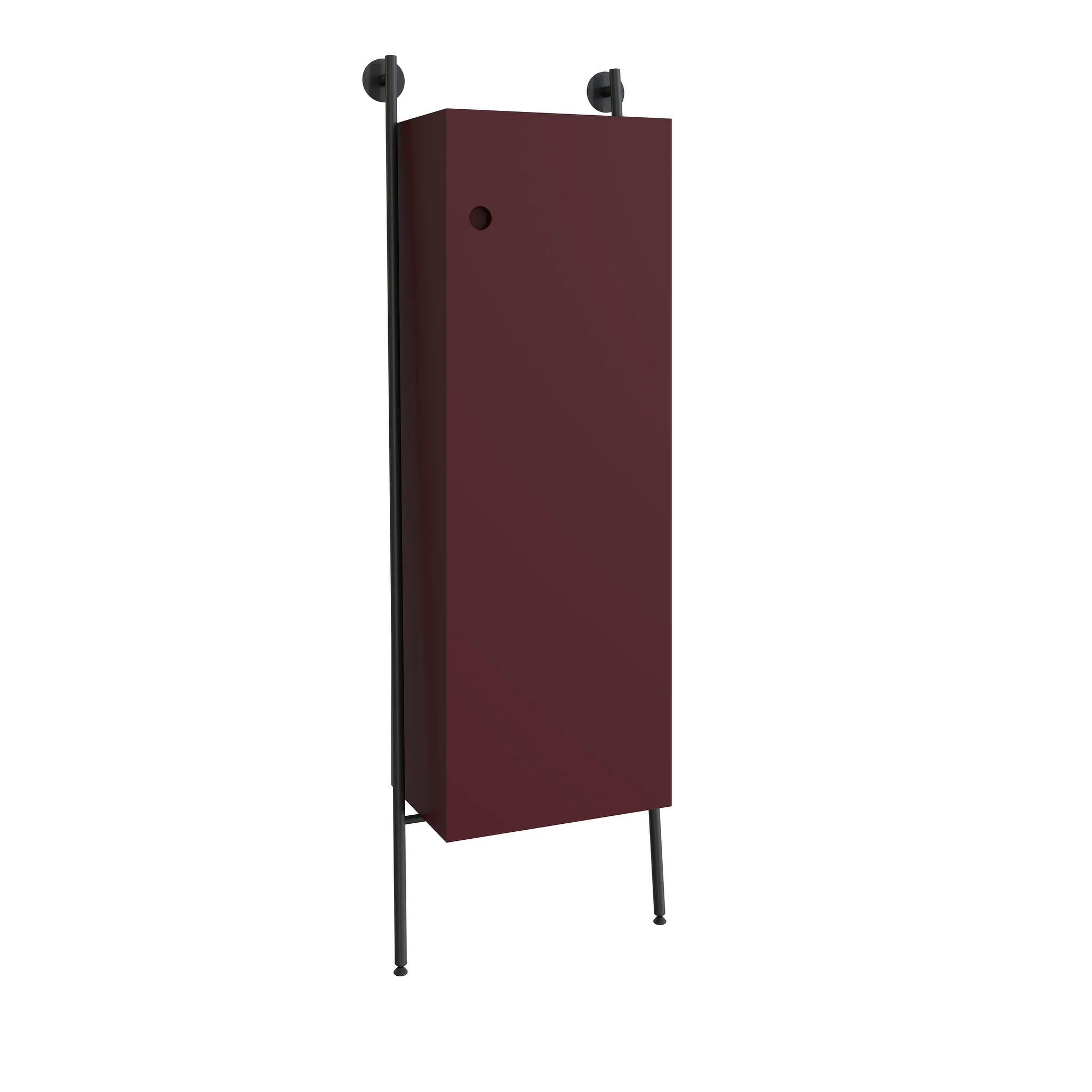 VitrA Plural Hochschrank, bodenstehend und Wandmontage, 53 x 30 x 159 cm, Burgunderrot Matt VitrA Plural Hochschrank, bodenstehend und Wandmontage, 53 x 30 x 159 cm, Burgunderrot Matt