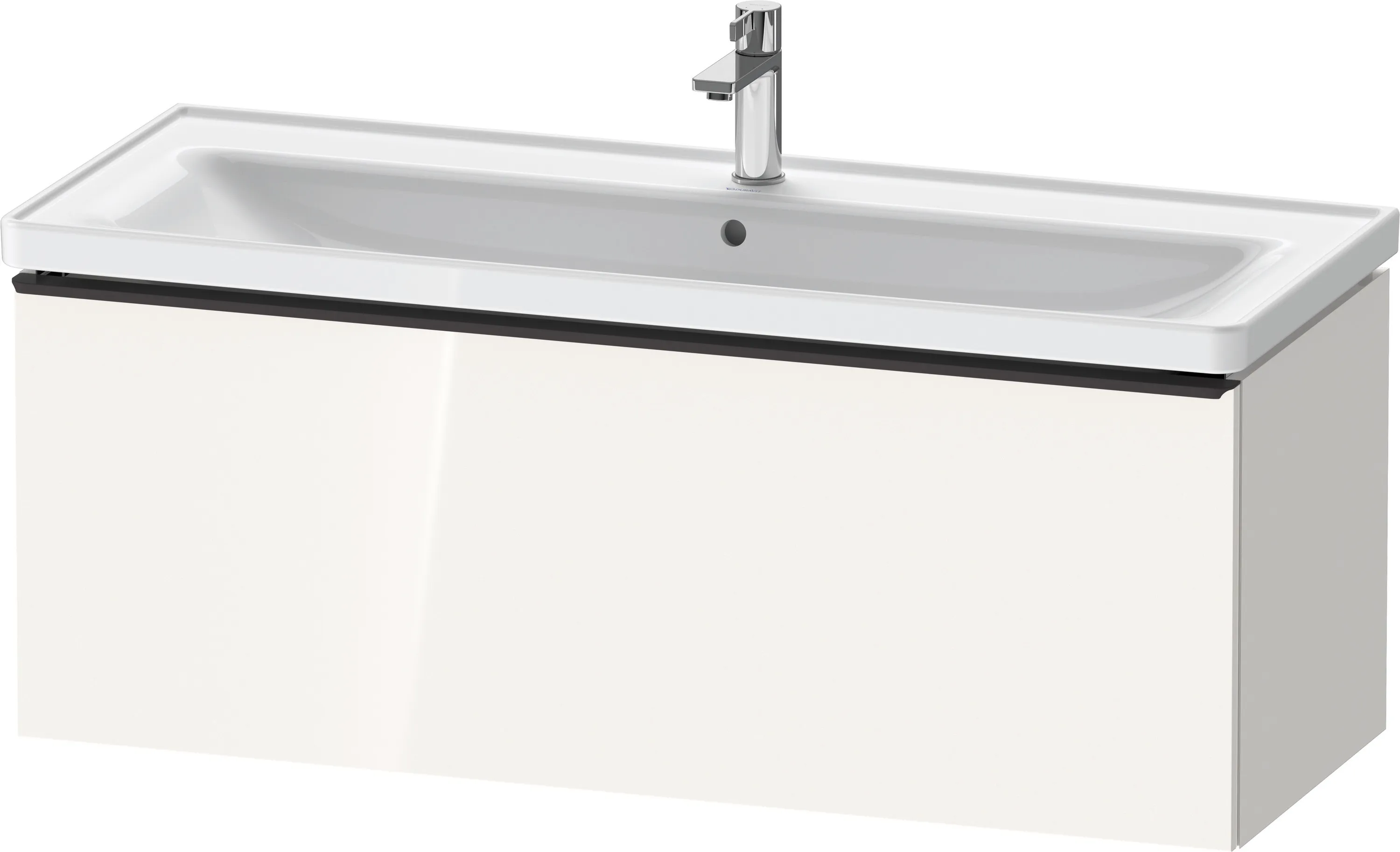 Duravit Waschtischunterschrank wandhängend „D-Neo“ 118,4 × 44 × 45,2 cm Weiß Hochglanz