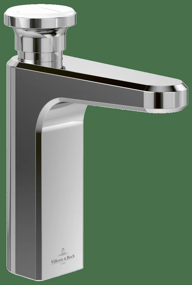 Villeroy & Boch Einhebel-Waschtischarmatur Vea, Chrom, 47.5 x 162 x 184 mm, Höhe 184 mm, Standmontage Villeroy & Boch Einhebel-Waschtischarmatur Vea, Chrom, 47.5 x 162 x 184 mm, Höhe 184 mm, Standmontage