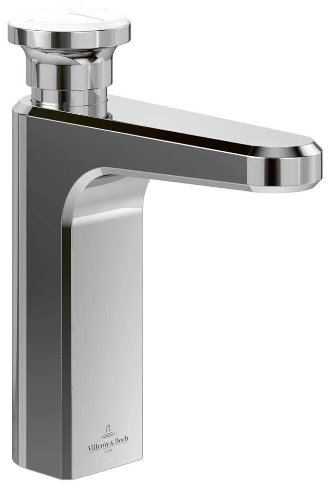 Villeroy & Boch Einhebel-Waschtischarmatur Vea, Chrom, 47.5 x 162 x 184 mm, Höhe 184 mm, Standmontage Villeroy & Boch Einhebel-Waschtischarmatur Vea, Chrom, 47.5 x 162 x 184 mm, Höhe 184 mm, Standmontage