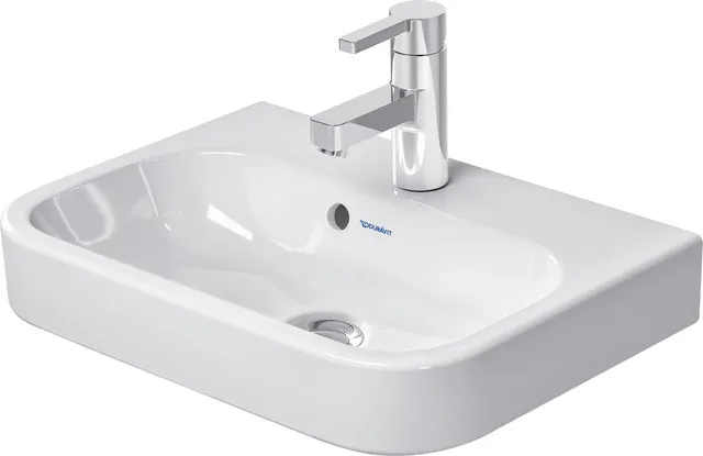 Wandwaschtisch „Happy D.2“, mit Überlauf, Hahnlochposition mittig Wandwaschtisch „Happy D.2“, mit Überlauf, Hahnlochposition mittig