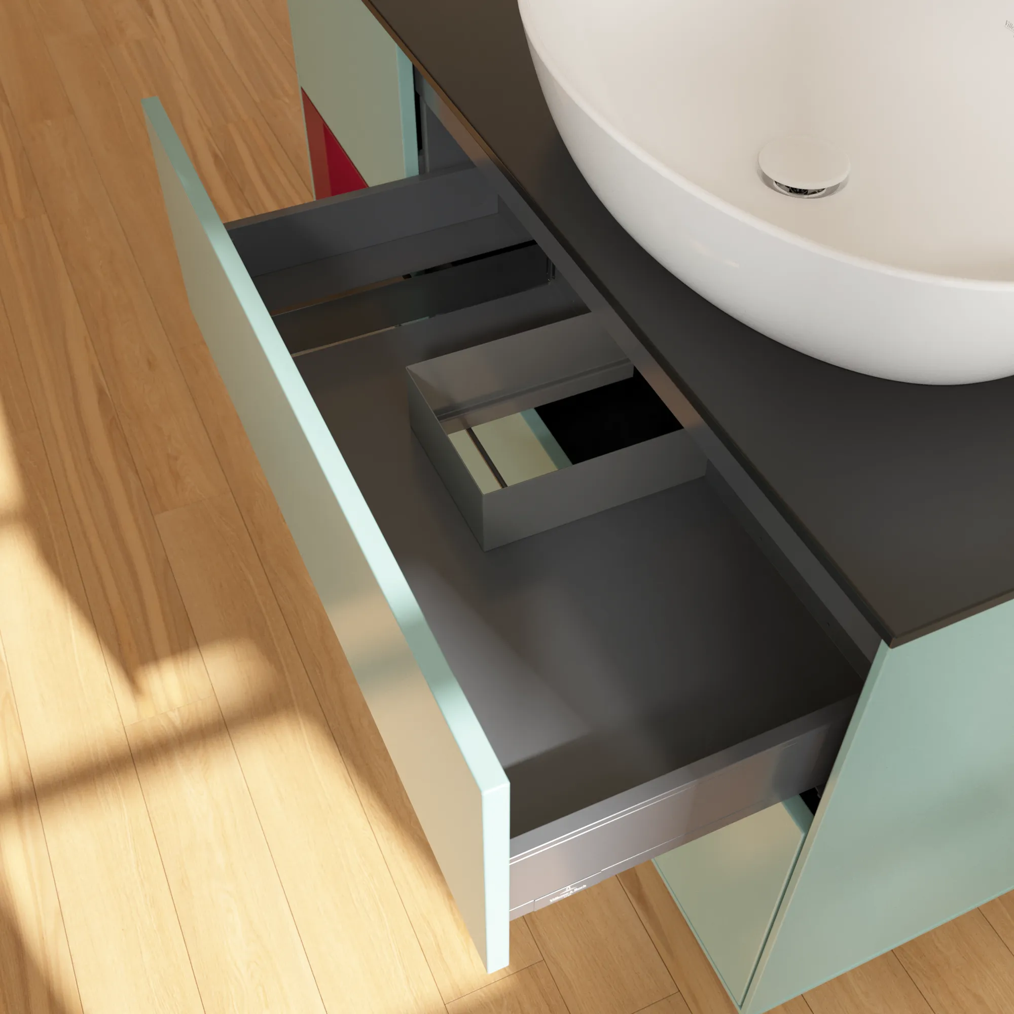 Villeroy & Boch Finion FA4 Waschbeckenunterschrank 1200x603x501mm Olive Matt Lacquer