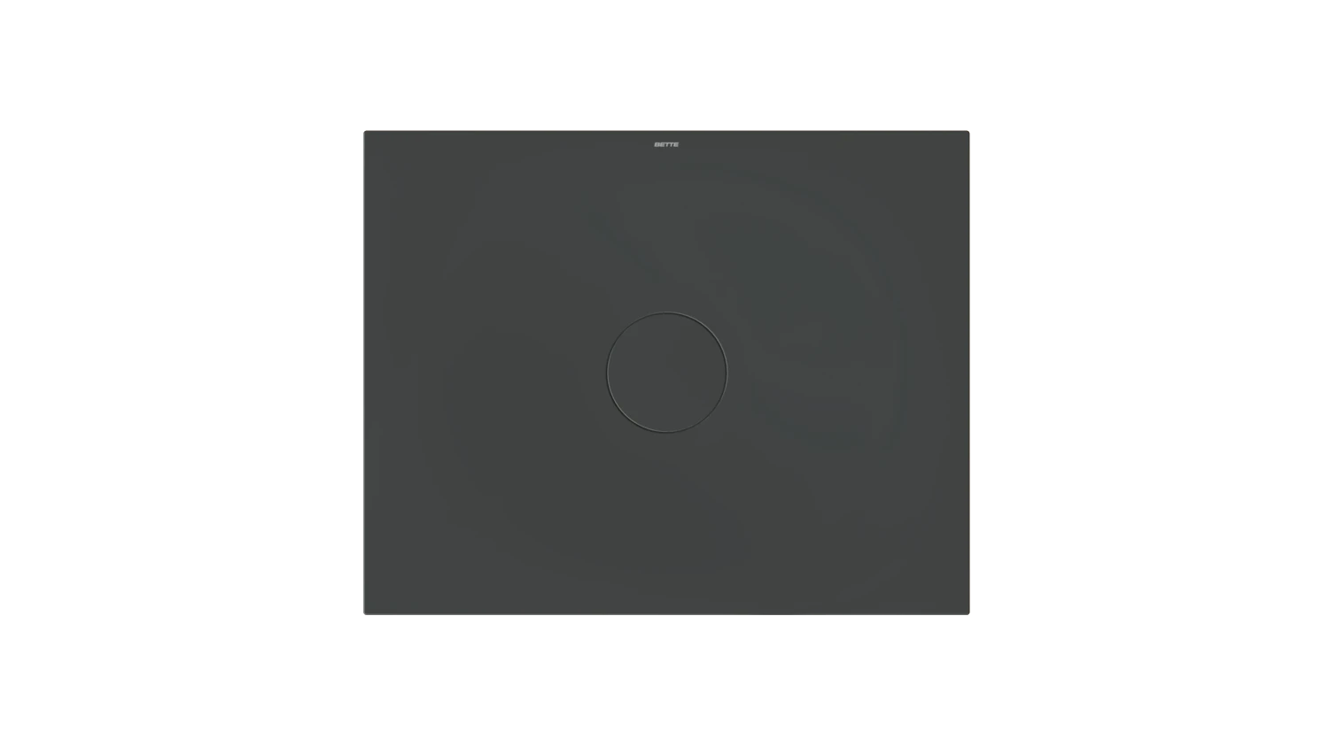 Bette rechteck Duschwanne „BetteAir“ 1000 × 800 mm ohne Oberflächenbeschichtung, ohne Oberflächenveredelung, ohne Wannenträger, in Schwarz