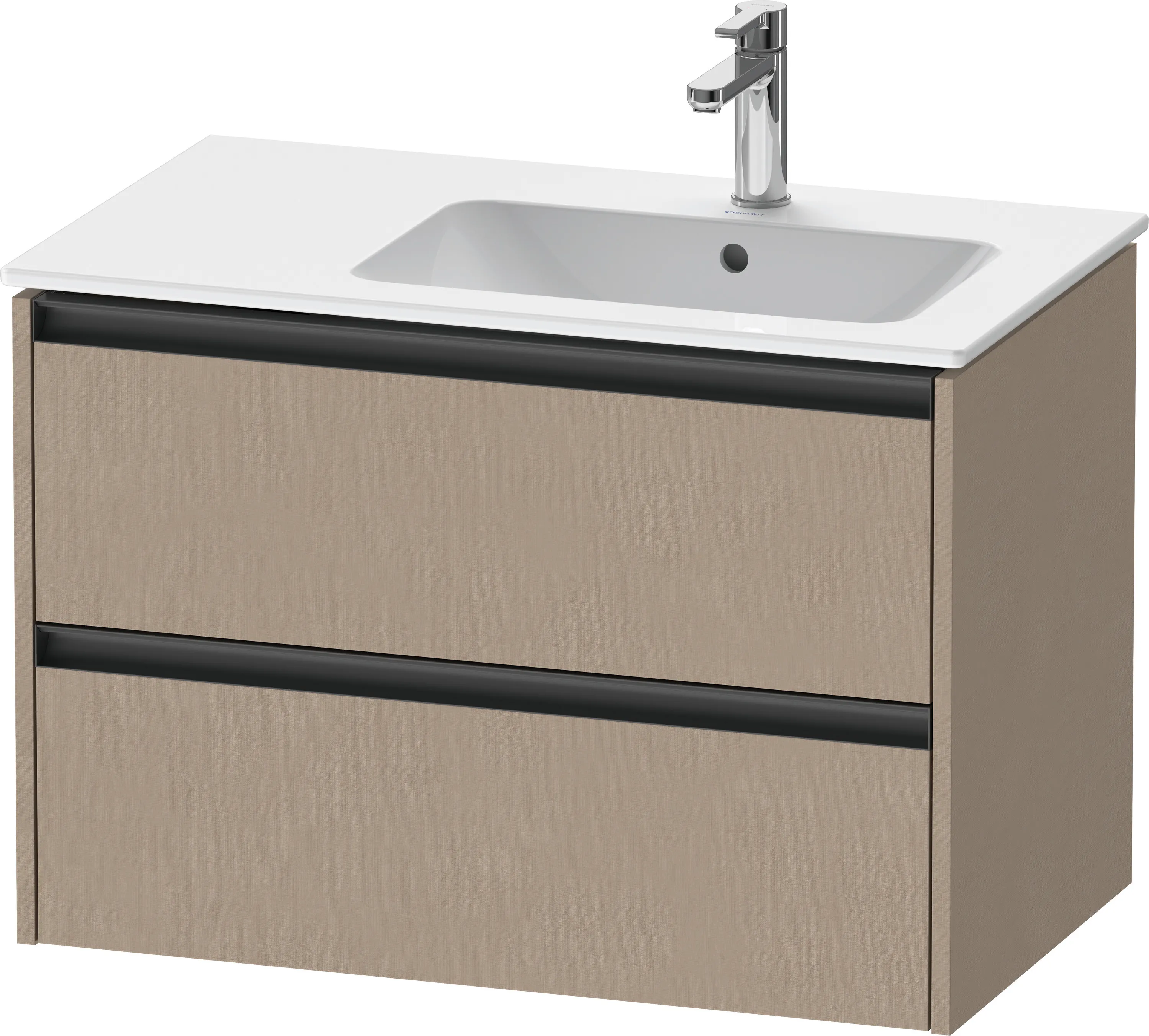 Duravit Waschtischunterschrank wandhängend „Ketho.2“ 81 × 54,9 × 48 cm Leinen