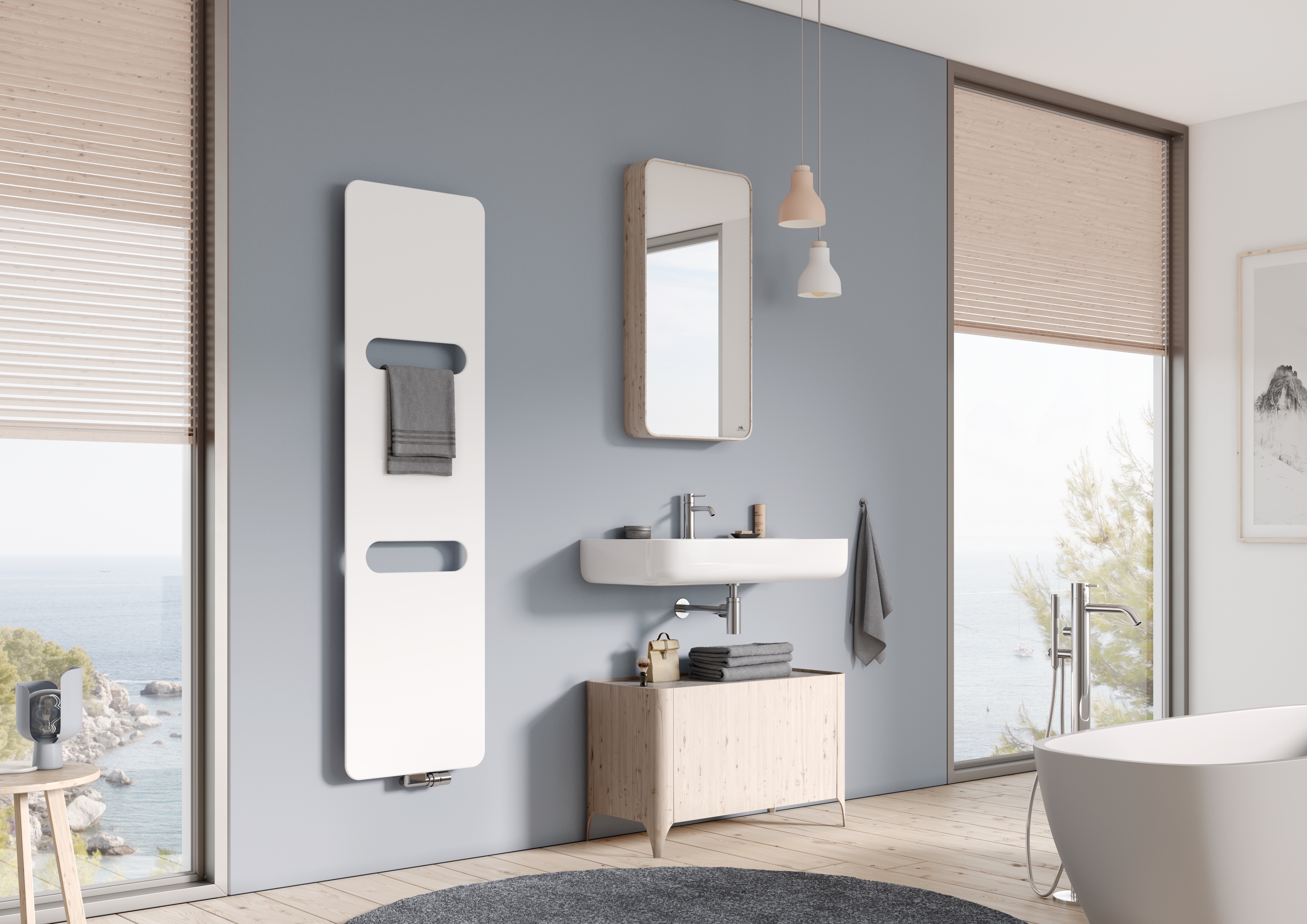 Kermi Design-Heizkörper „Oni®“ 50 × 140 cm in Graphit Metallic Kermi Design-Heizkörper „Oni®“ 50 × 140 cm in Graphit Metallic